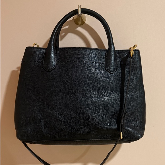 Tory Burch McGraw Triple Compartment satchel pebbled leather - Picture 4 of 7